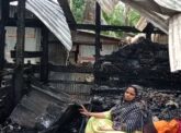 শরণখোলায়  স্বামী পরিত্যক্তা নারীর বসতঘর পুড়ে নি:শ্ব
