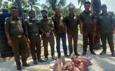 সুন্দরবন থেকে ৪২ কেজি হরিণের মাংস জব্দ
